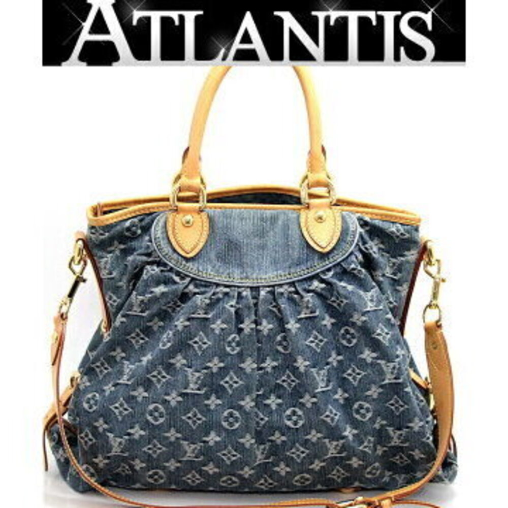 Louis Vuitton Neo Cabby Tote Bag Handbag Monogram Denim